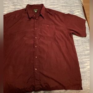 David Taylor Men's Short-Sleeve Button-Down Shirt - Maroon